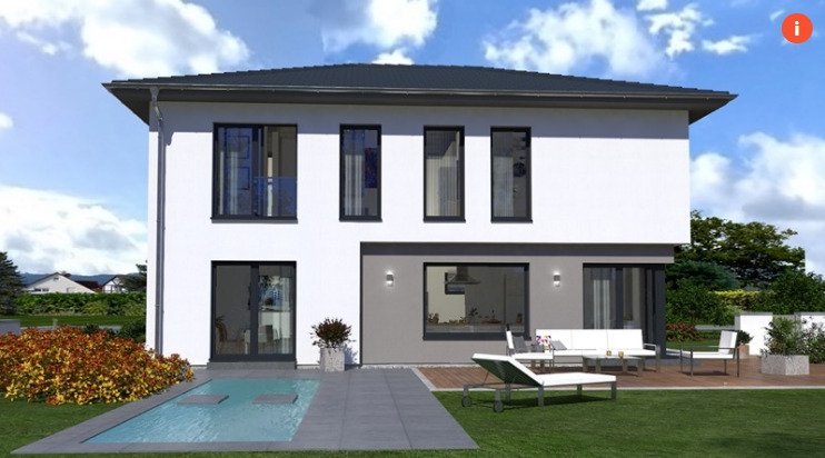 Mediterran-elegant präsentiert sich unsere Stadtvilla 13. Mit Wohnkeller.