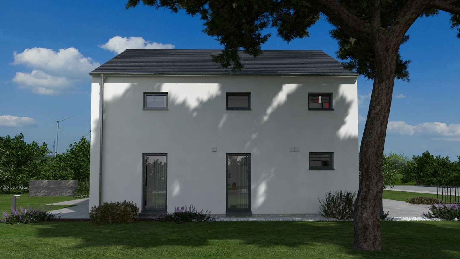 EIN­FA­MI­LI­EN­HAUS MIT MODERNEM DE­SI­GNAN­SPRUCH - Malervorbereitet inkl. Grundstück