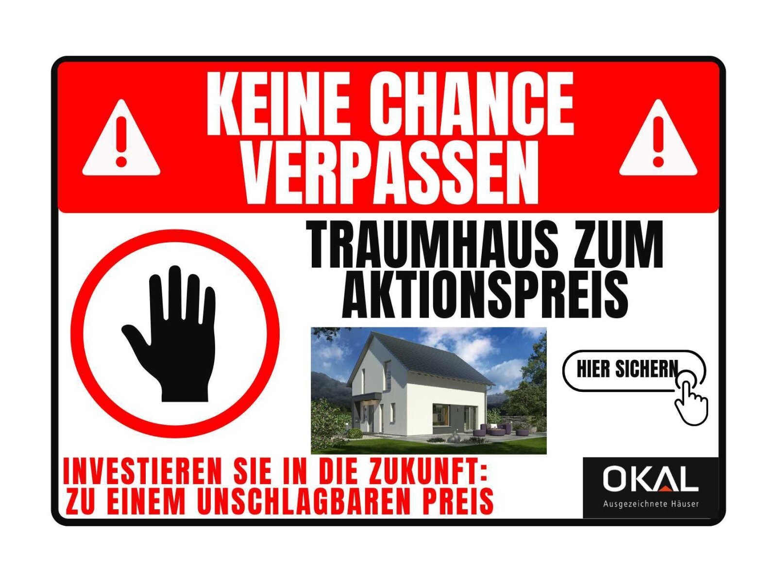 1 von 4 Aktionshäusern auf ihrem Grundstück