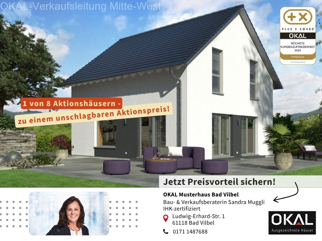 Niddatal: Stilvoll wohnen zum Vorteilspreis – Aktionshaus inkl. Grundstück, bezugsfertig! 