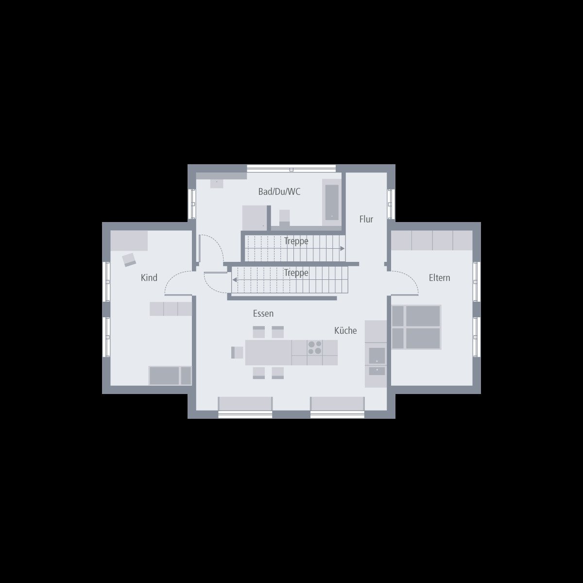Grundriss Obergeschoss
