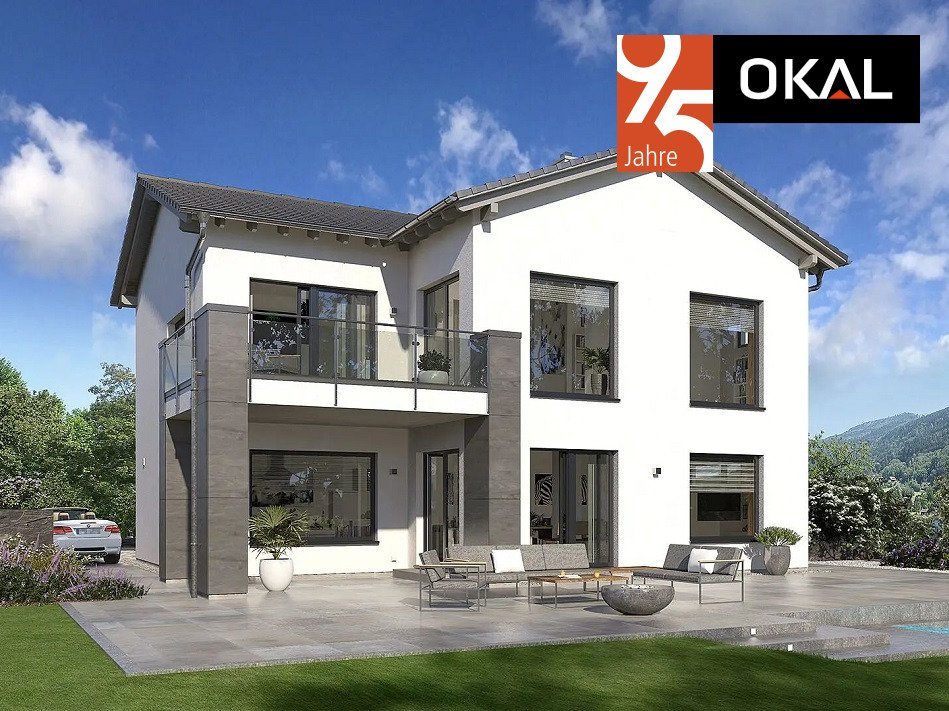 Seeheim-Jugenheim: Unsere beliebte, offen gestaltete Stadtvilla - das Musterhaus Landau Seeheim-Jugenheim: Unsere beliebte, offen gestaltete Stadtvilla - das Musterhaus Landau