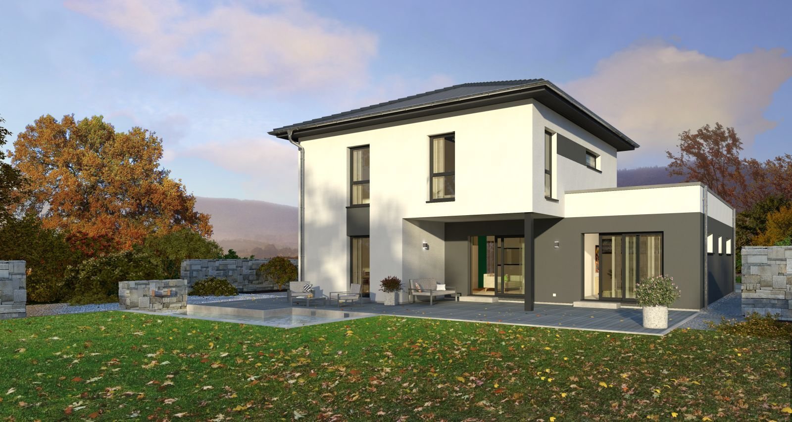 Mörlen: REPRÄSENTATIVES EINFAMILIENHAUS DER BESONDEREN ART, einzugsfertig inkl. Bodenplatte 