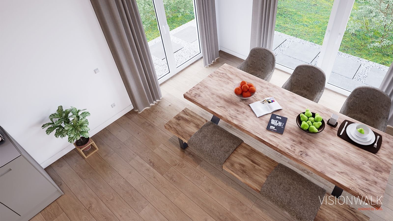 Ansicht Esszimmer Hauptwohnung Ansicht Esszimmer Hauptwohnung