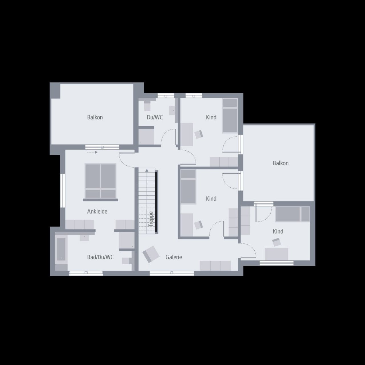 Grundriss Obergeschoss