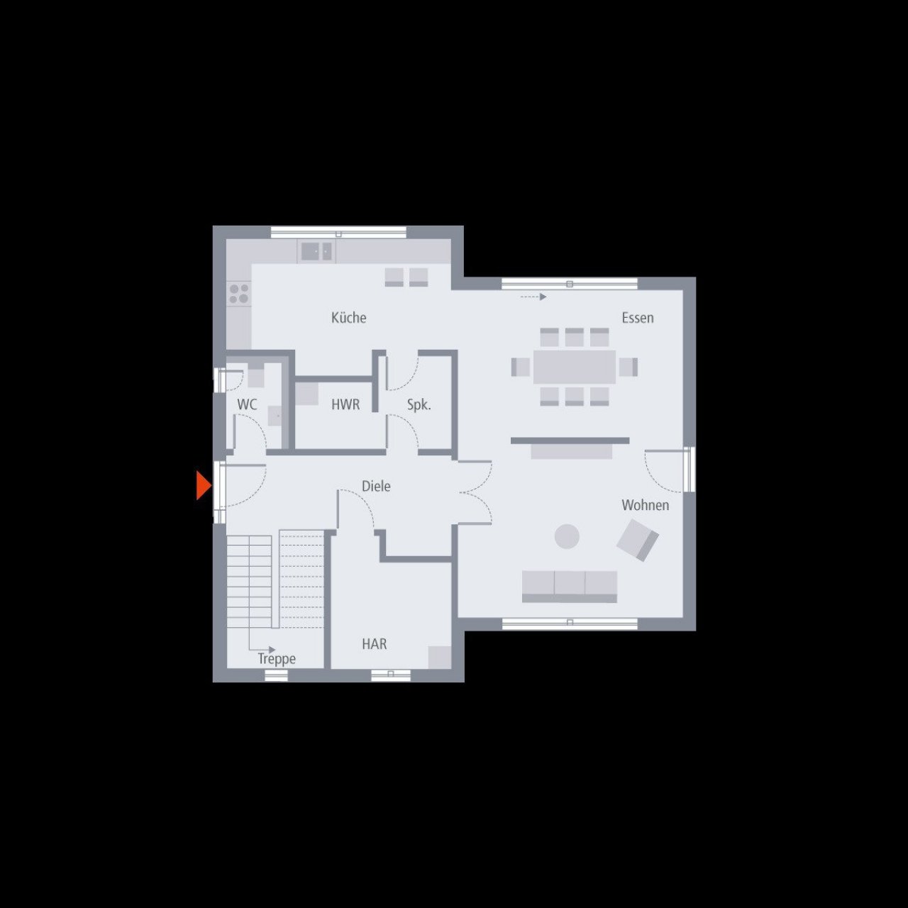 Grundriss Erdgeschoss