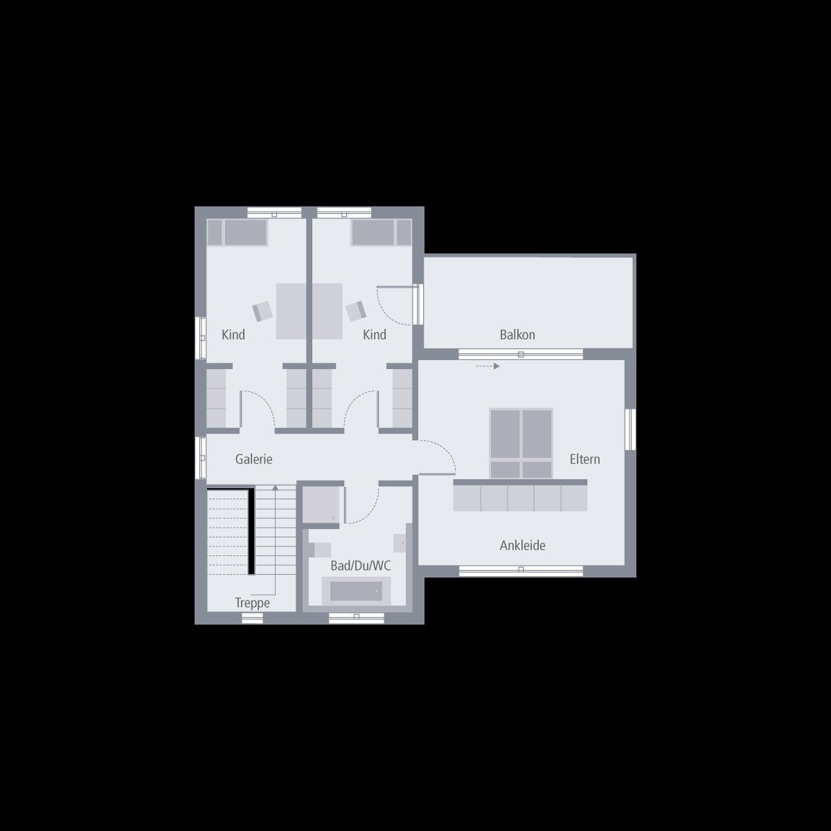 Grundriss Obergeschoss