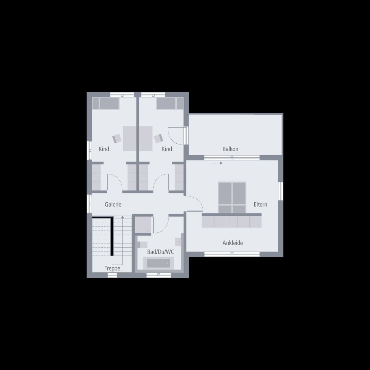 Grundriss Obergeschoss