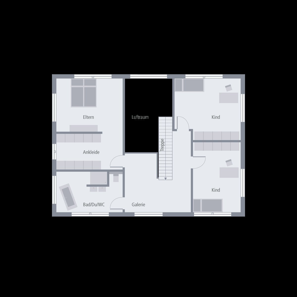 Grundriss Obergeschoss