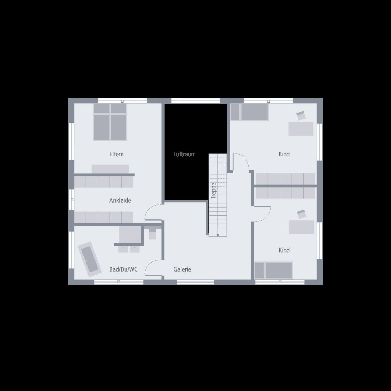 Grundriss Obergeschoss