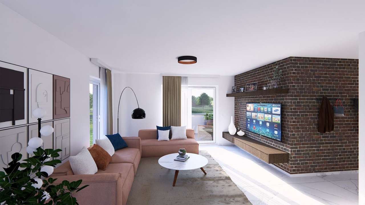 Ansicht Wohnzimmer Wohneinheit