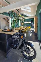 Ansicht Küche/Esszimmer/Wohnzi