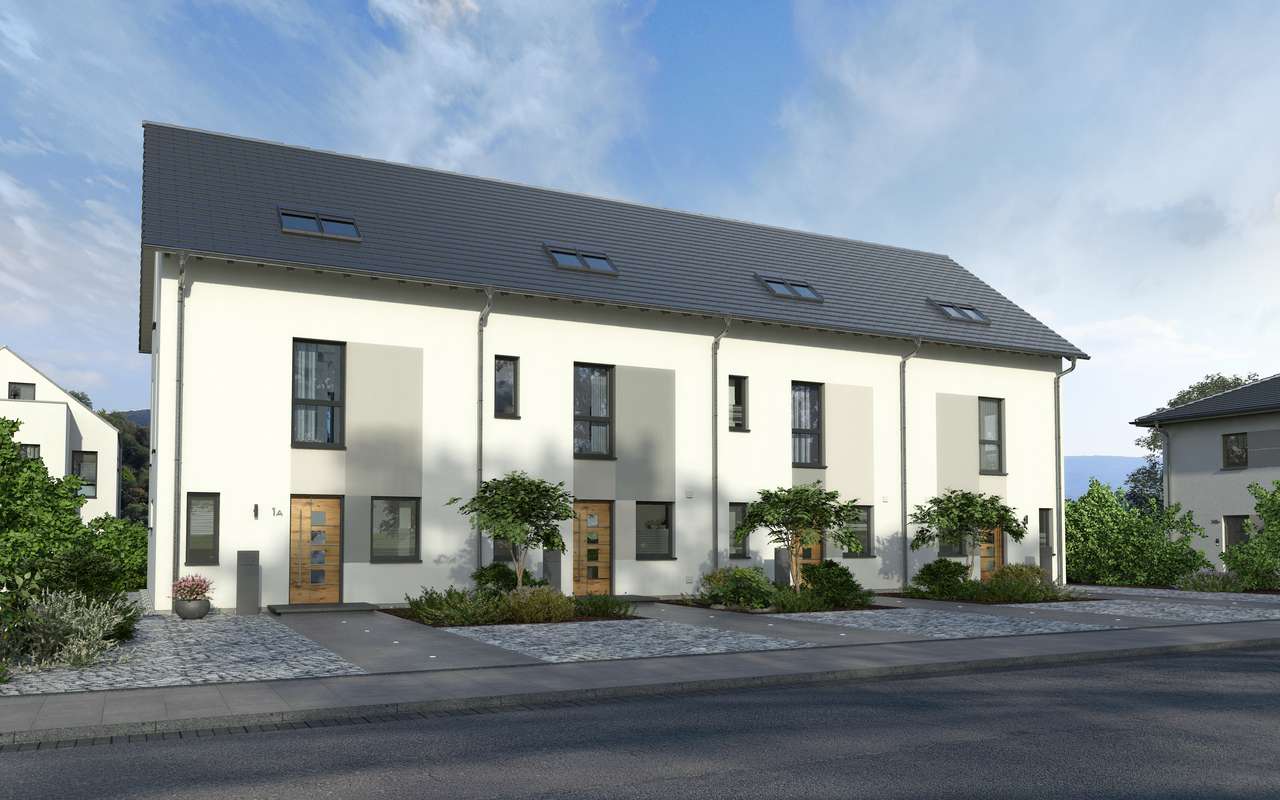 Reihenhaus_02_4er_Eingang_Tag