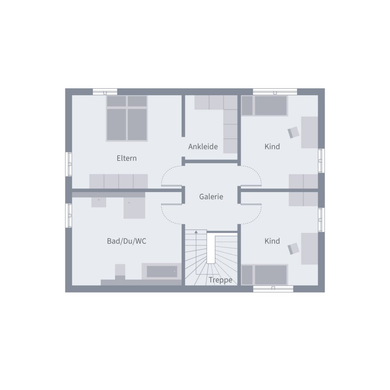 Grundriss Obergeschoss