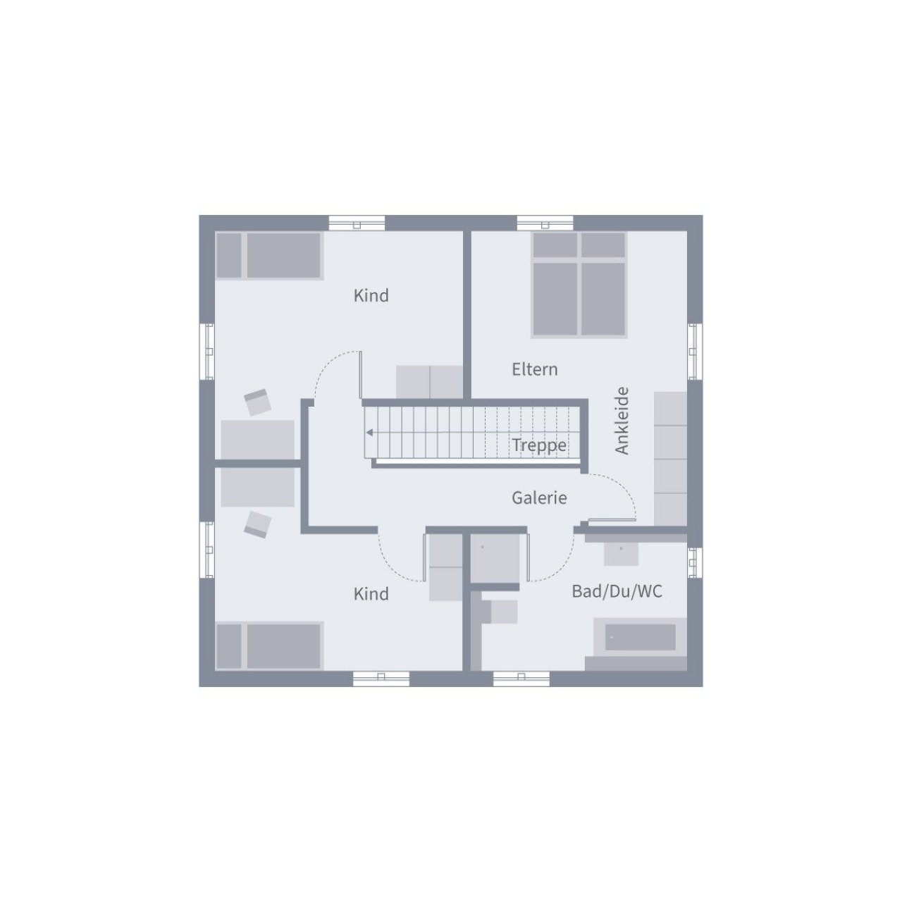 Grundriss Obergeschoss