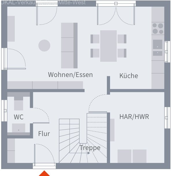 Stadtvilla 9 Erdgeschoss
