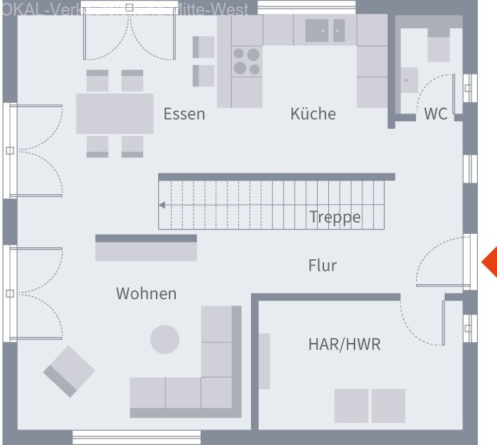 Stadtvilla 10.2 Erdgeschoss