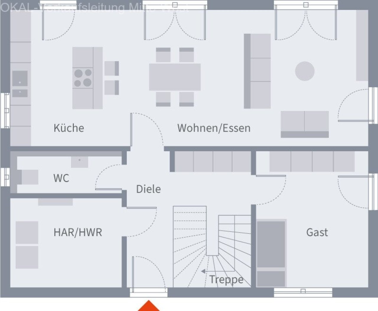 Stadtvilla 12.2 Erdgeschoss