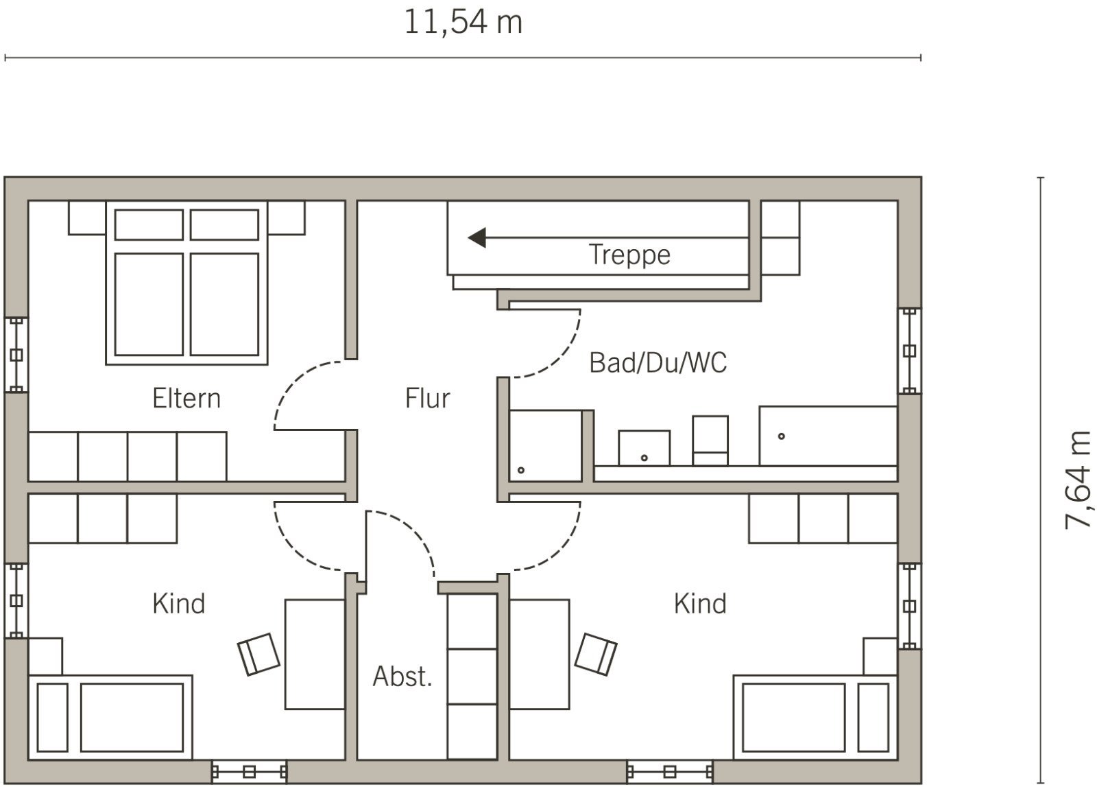 Grundriss Obergschoss Grundriss Obergschoss