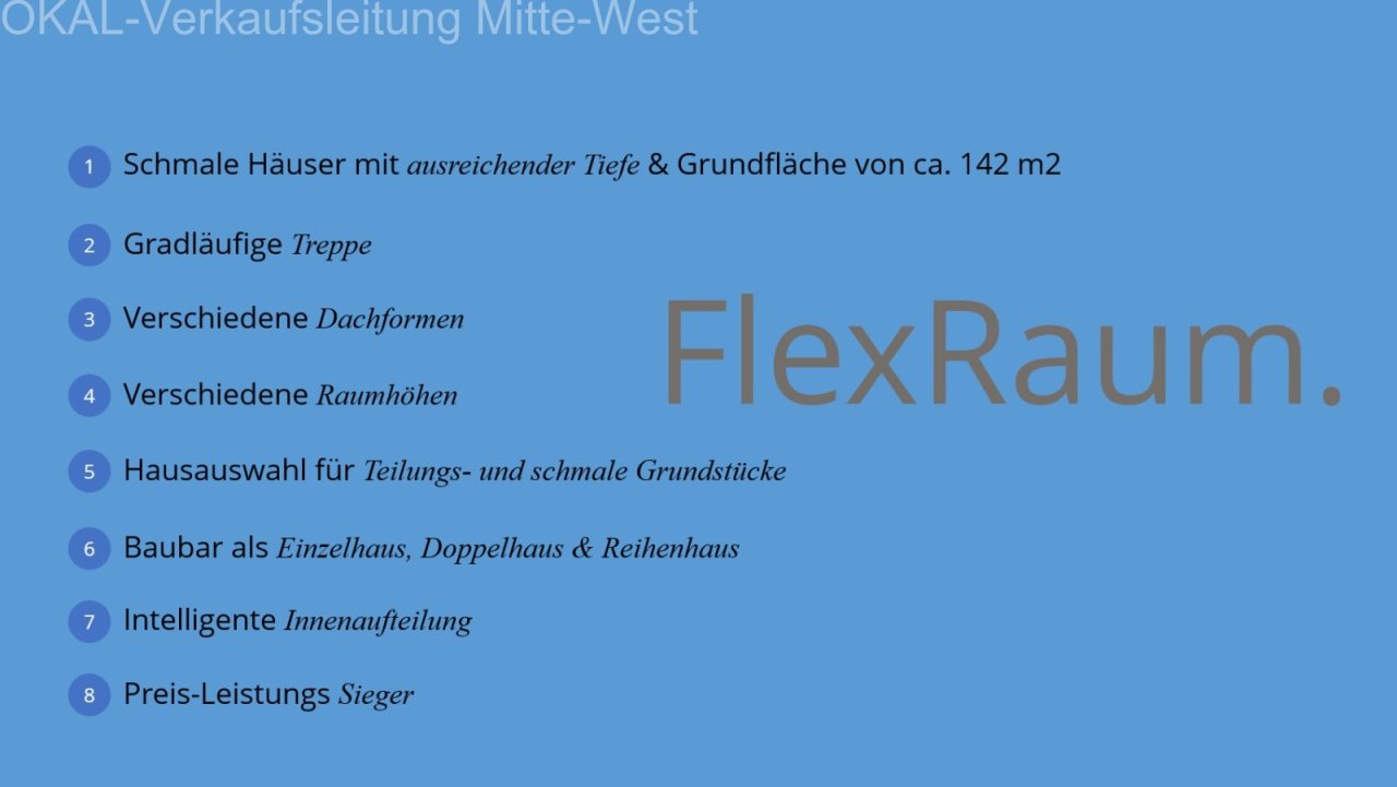 Die FlexRaum Hausserie