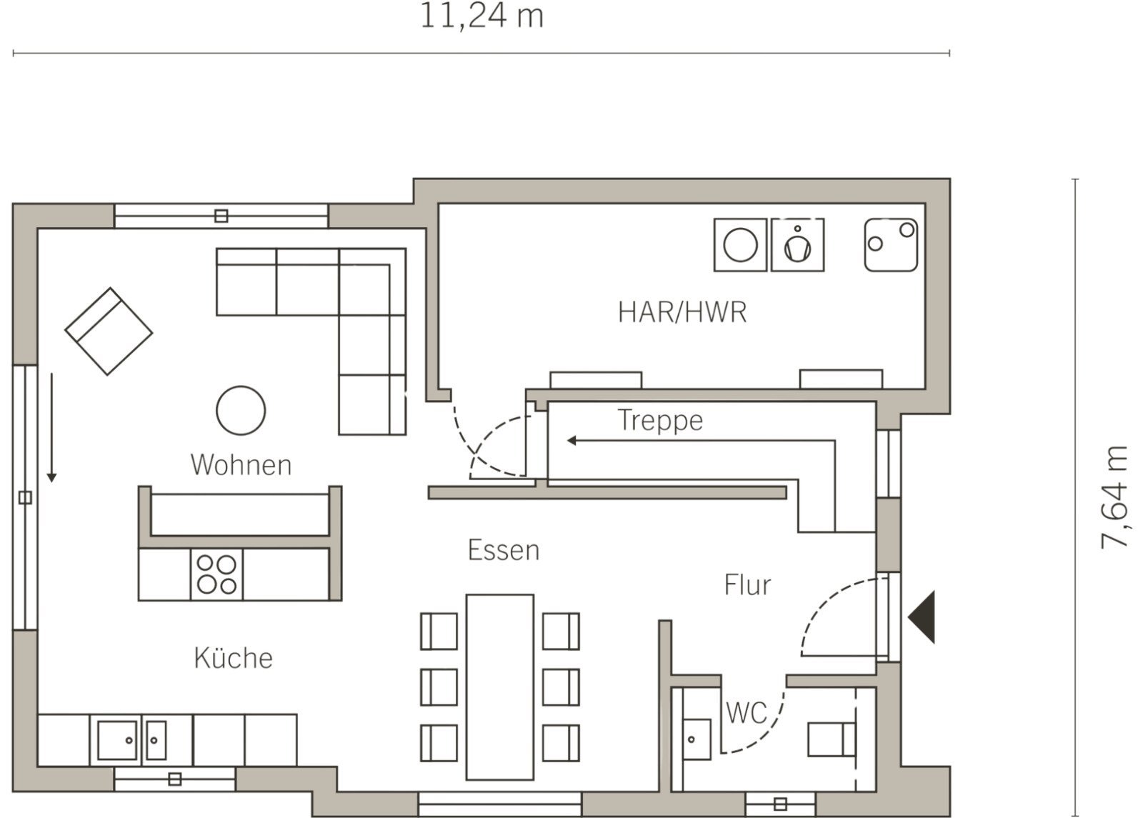Grundriss Erdgeschoss Grundriss Erdgeschoss