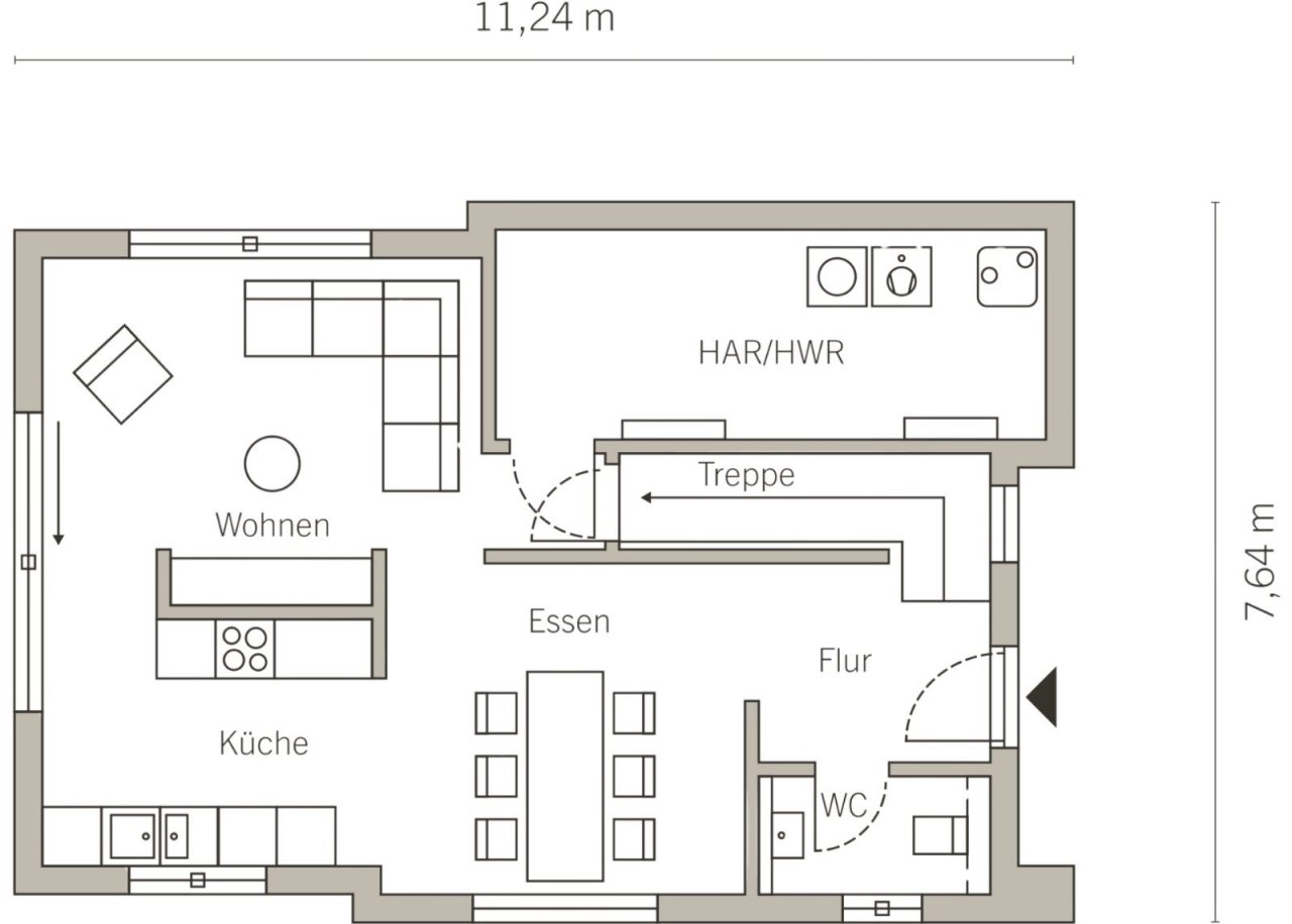 Grundriss Erdgeschoss Grundriss Erdgeschoss