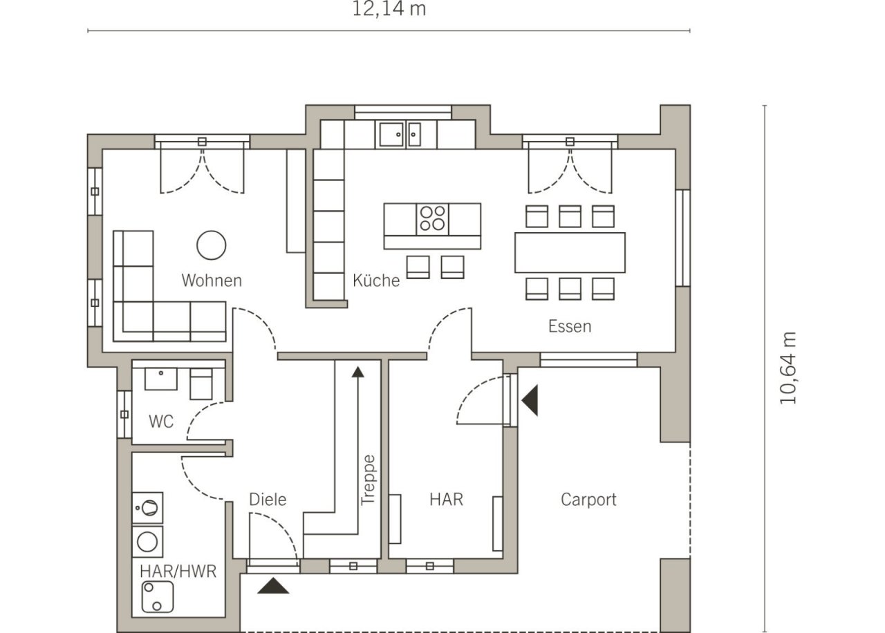 Grundriss Erdgeschoss Grundriss Erdgeschoss