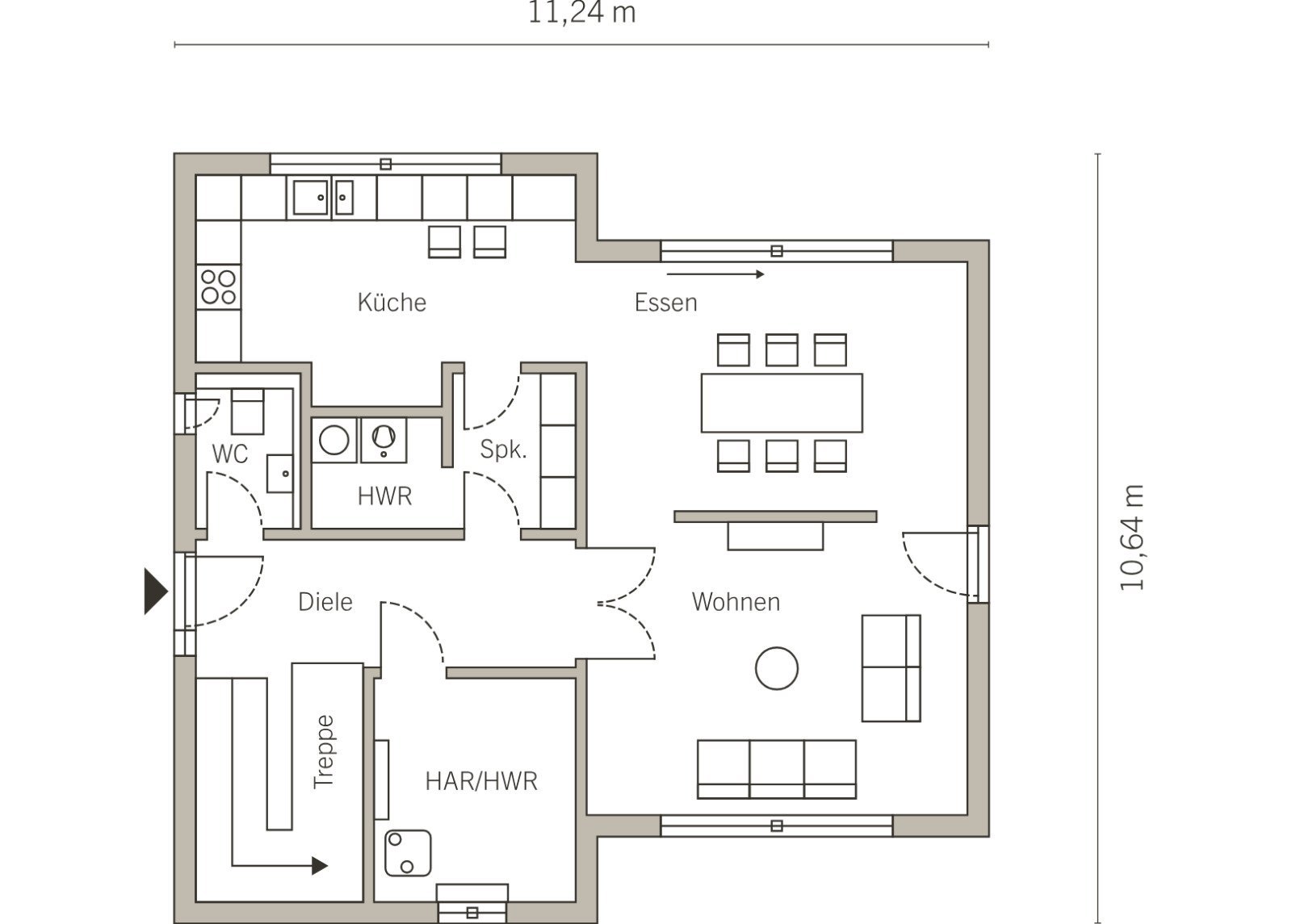 Grundriss Erdgeschoss Grundriss Erdgeschoss