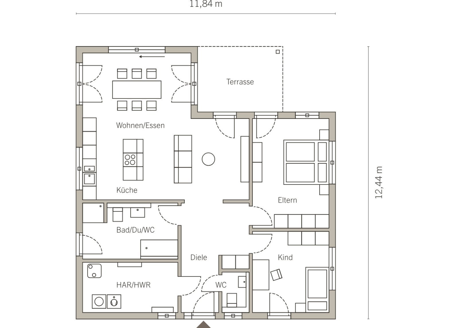 Grundriss Erdgeschoss Grundriss Erdgeschoss