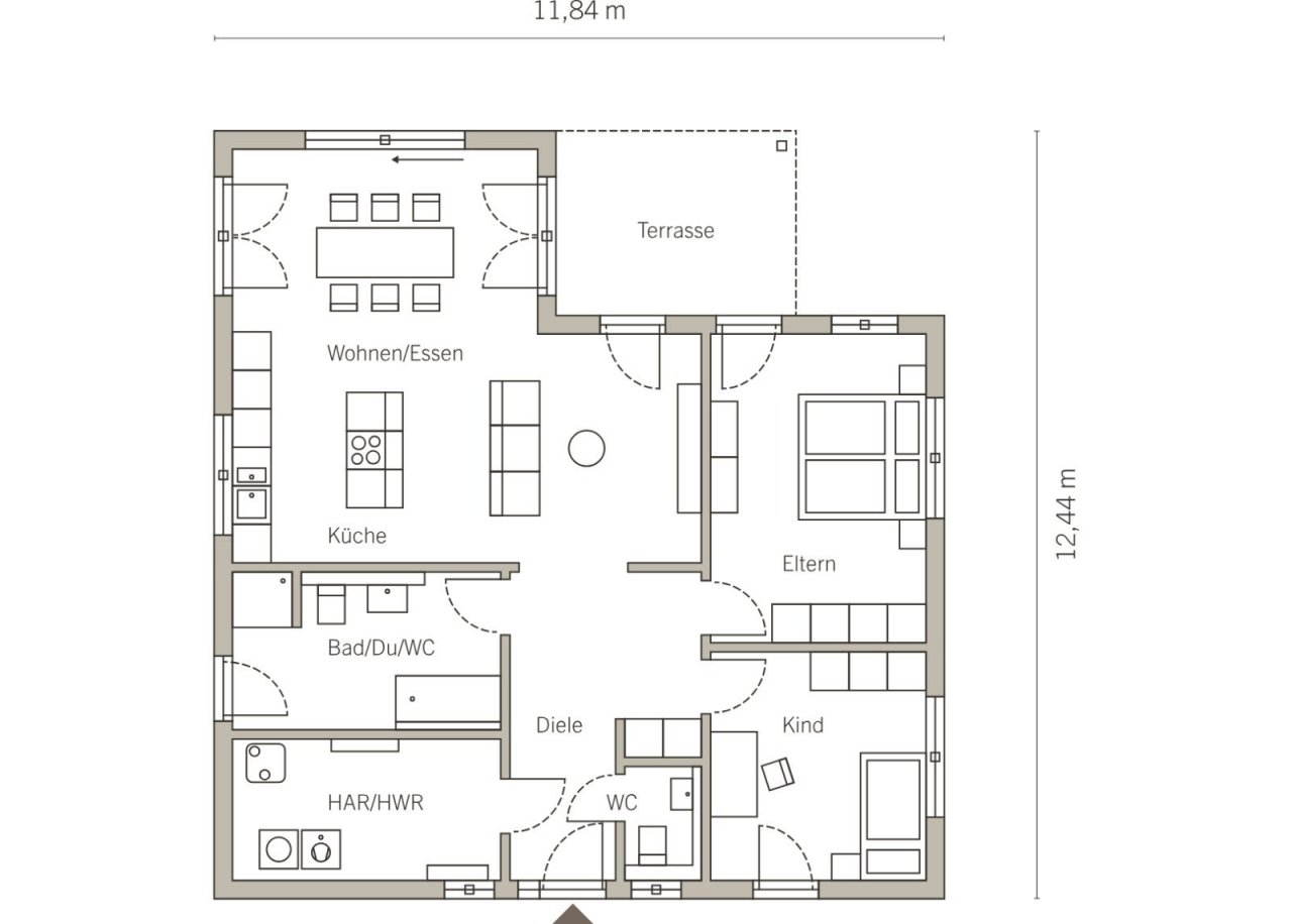 Grundriss Erdgeschoss Grundriss Erdgeschoss