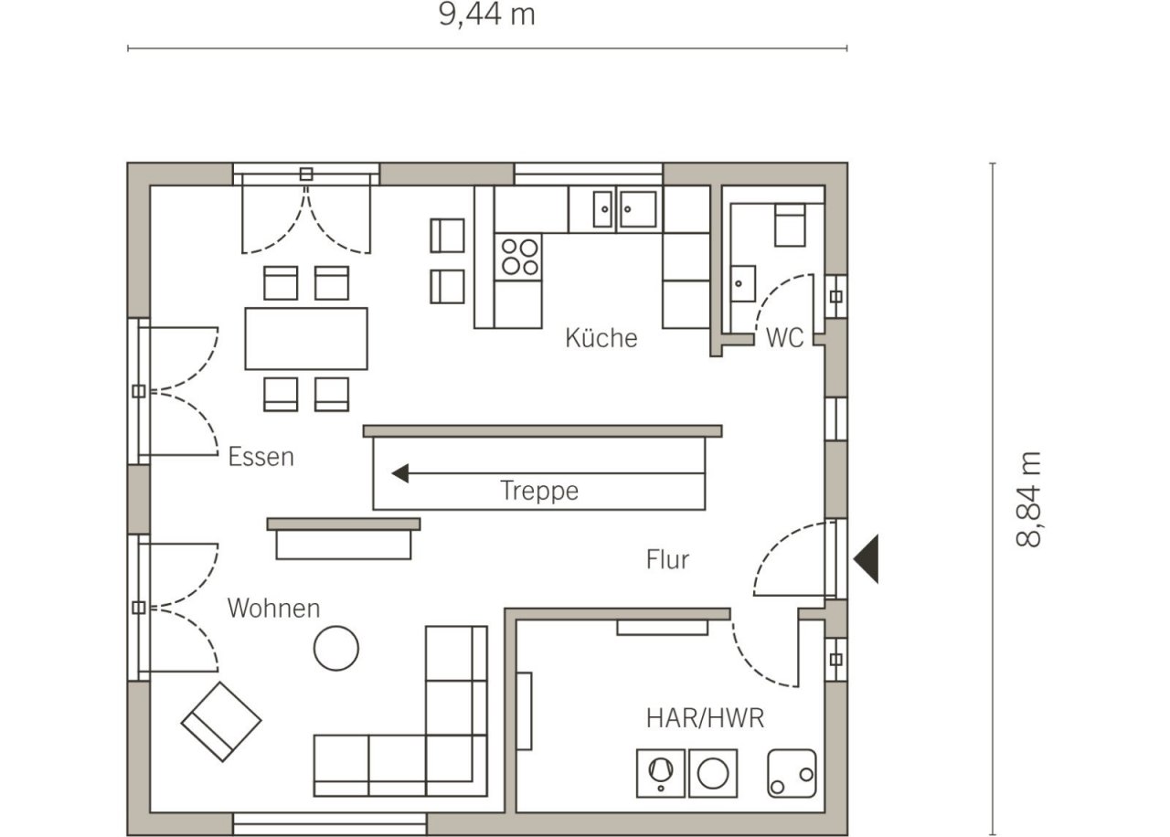 Grundriss Erdgeschoss