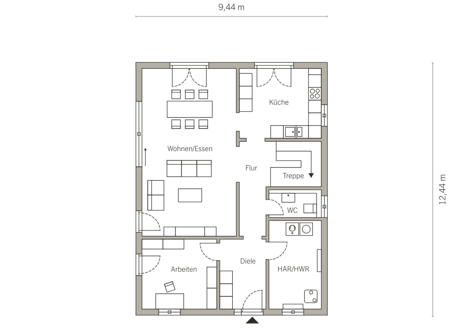 Grundriss Erdgeschoss Grundriss Erdgeschoss