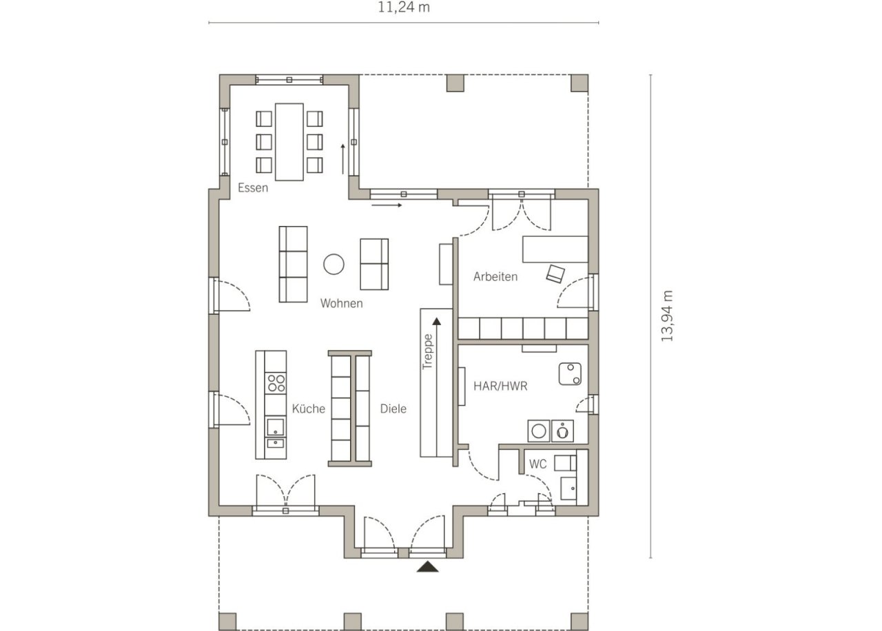 Grundriss Erdgeschoss Grundriss Erdgeschoss