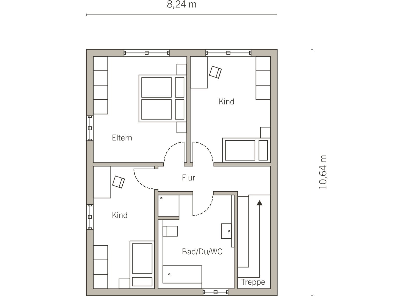 Grundriss Obergeschoss Grundriss Obergeschoss