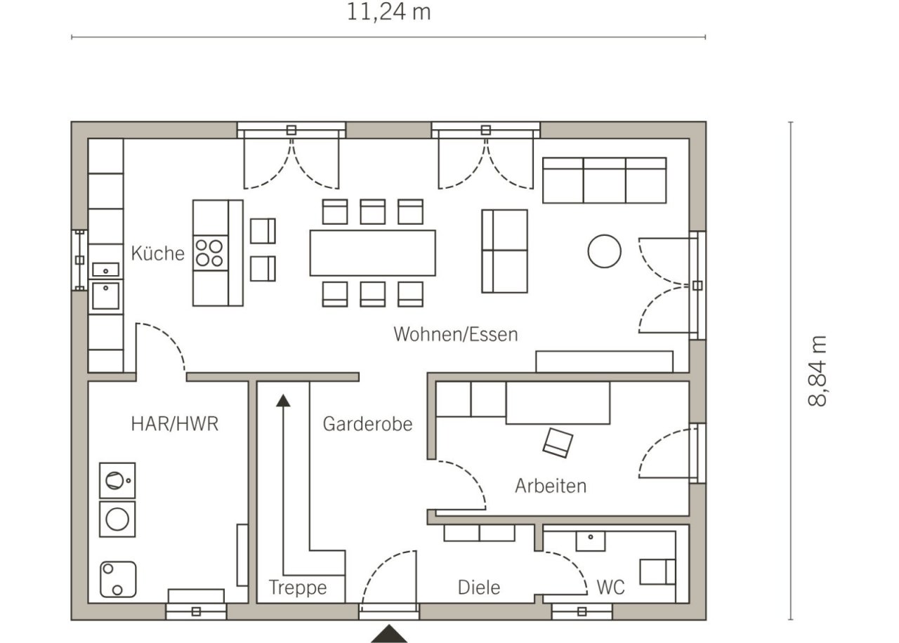Grundriss Erdgeschoss