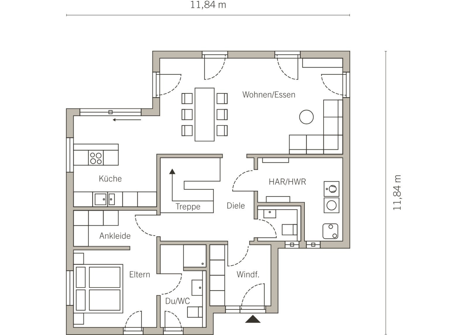 Grundriss Erdgeschoss Grundriss Erdgeschoss