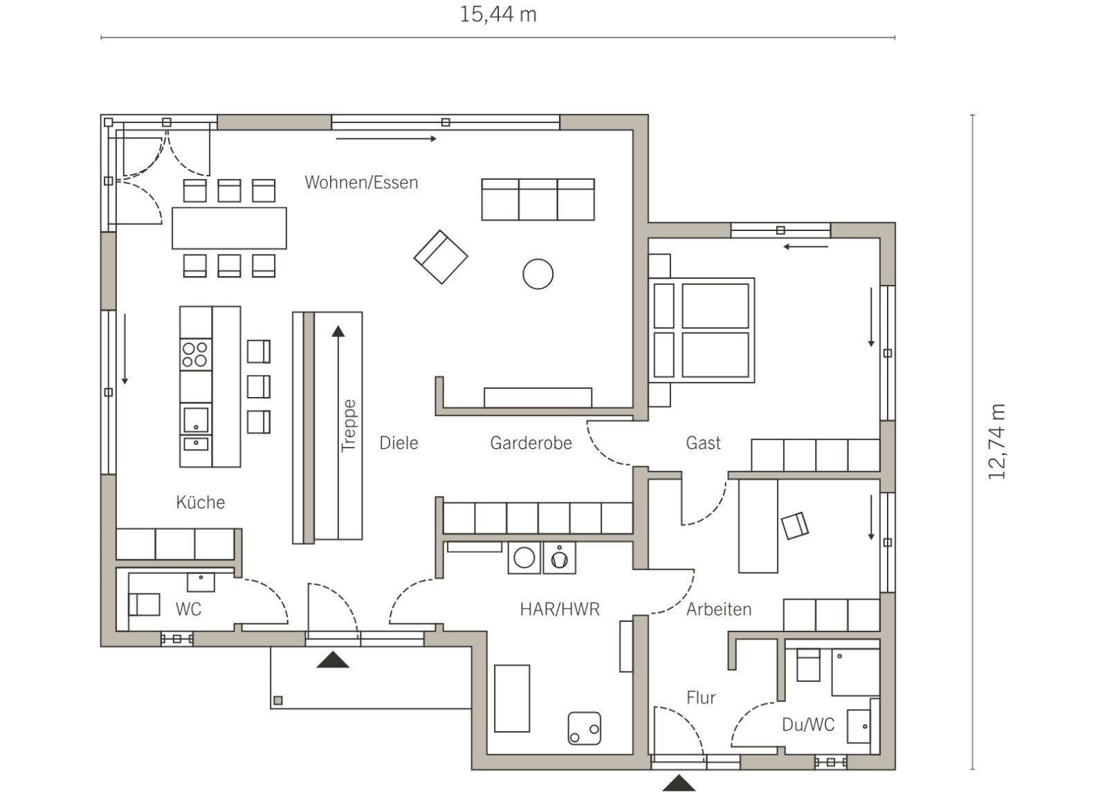 Grundriss Erdgeschoss Grundriss Erdgeschoss