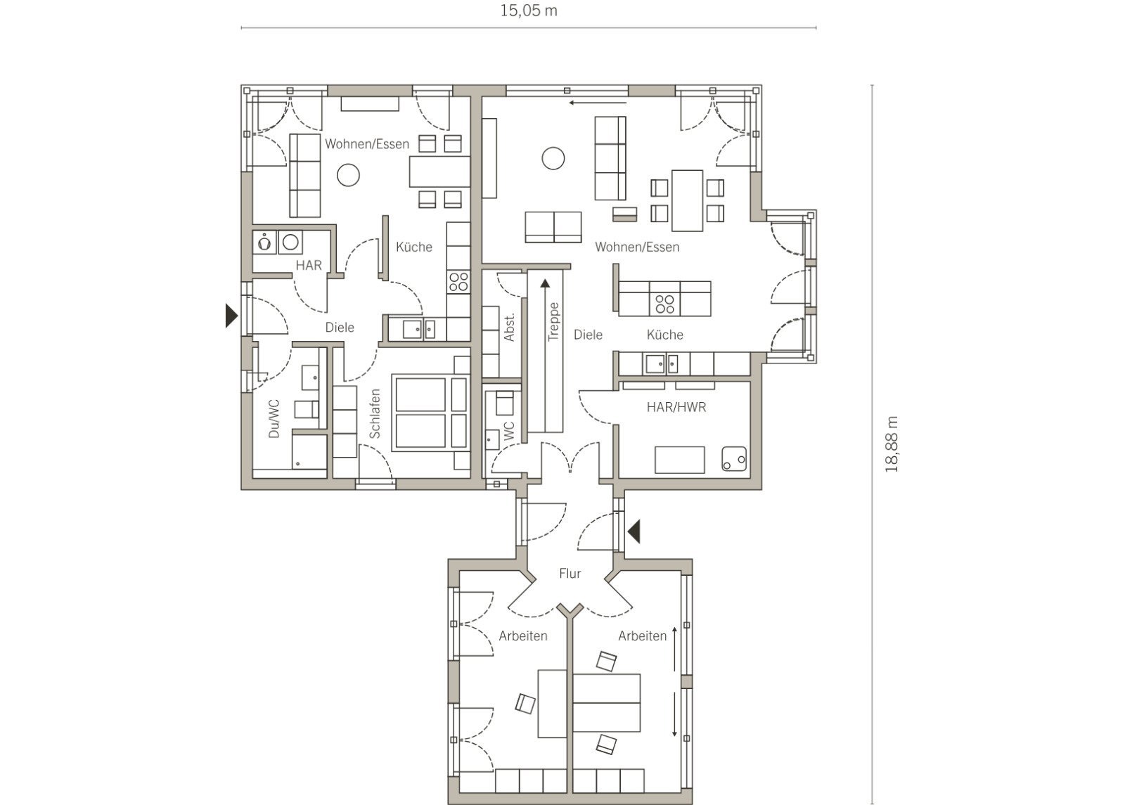 Grundriss Erdgeschoss Grundriss Erdgeschoss