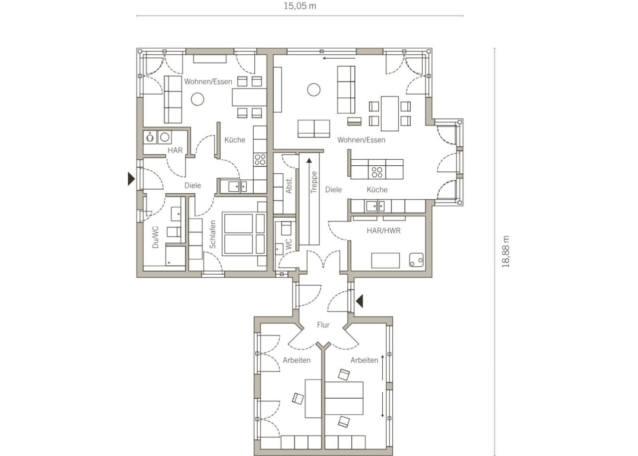 Grundriss Erdgeschoss Grundriss Erdgeschoss