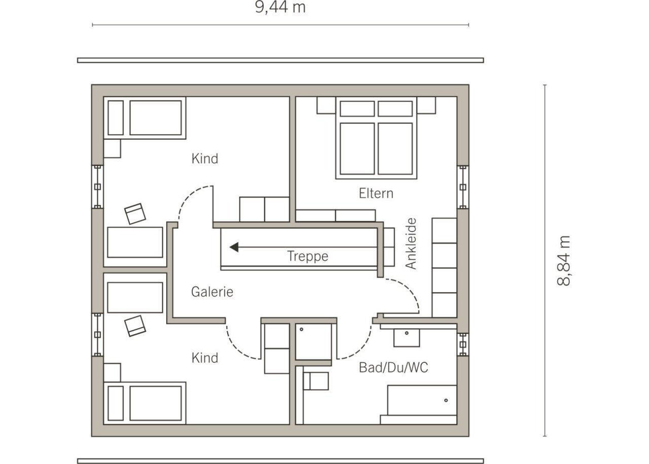 Grundriss Dachgeschoss