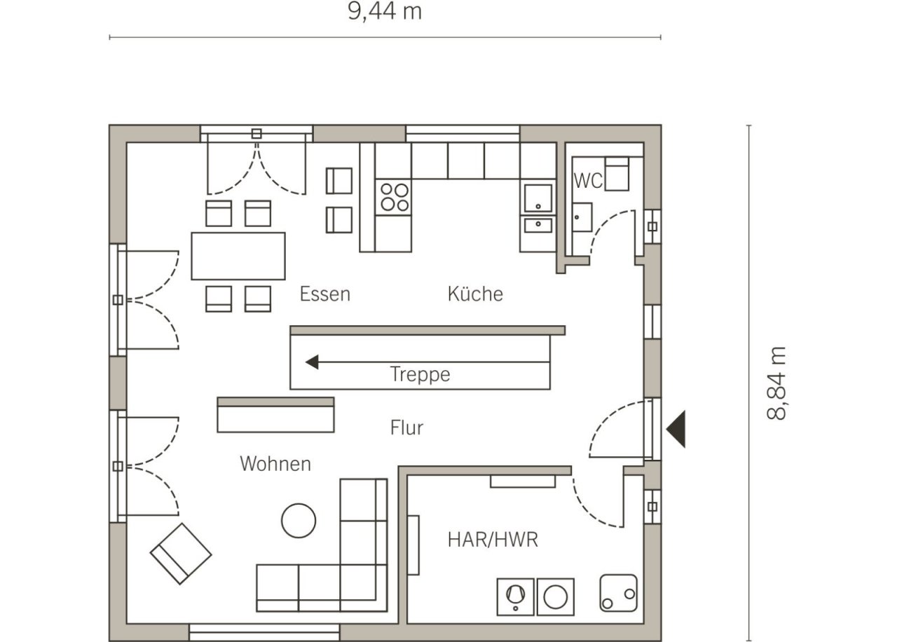 Grundriss Erdgeschoss Grundriss Erdgeschoss