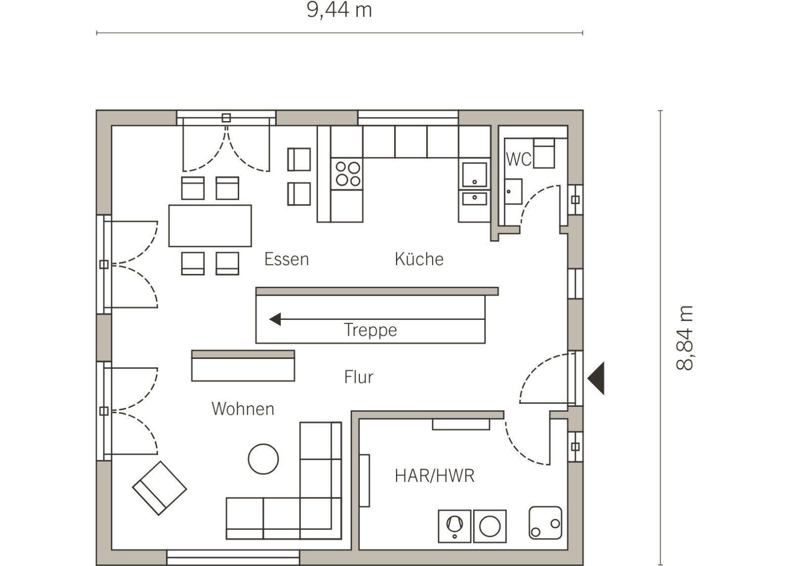 Grundriss Erdgeschoss Grundriss Erdgeschoss