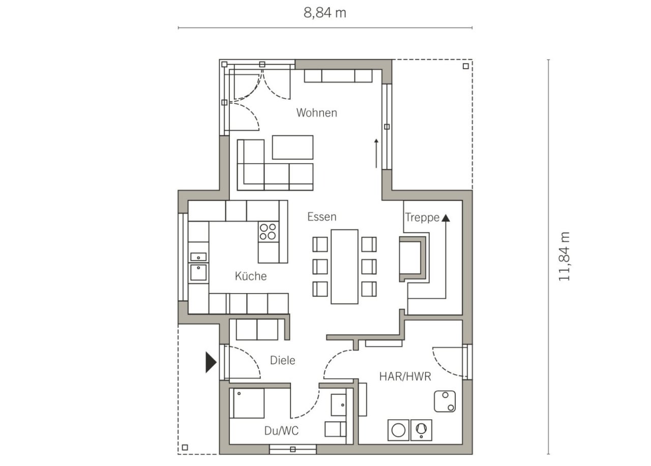 Grundriss Erdgeschoss