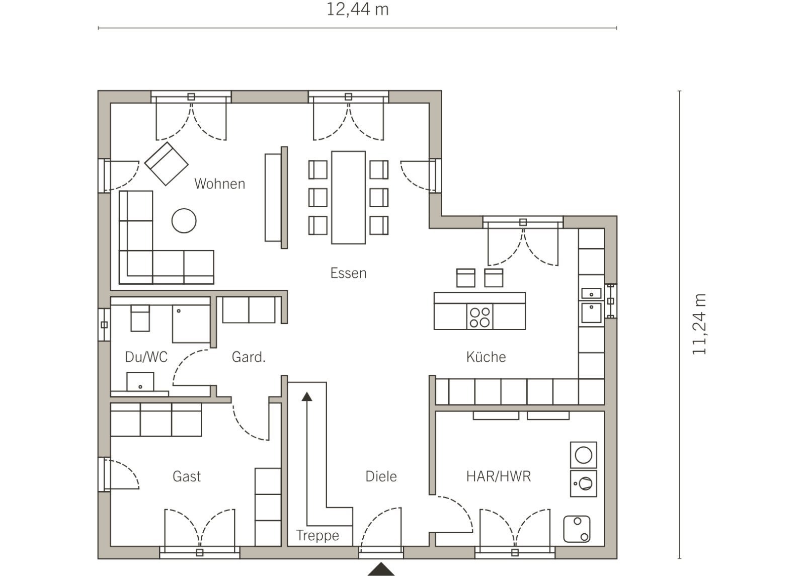 Grundriss Erdgeschoss