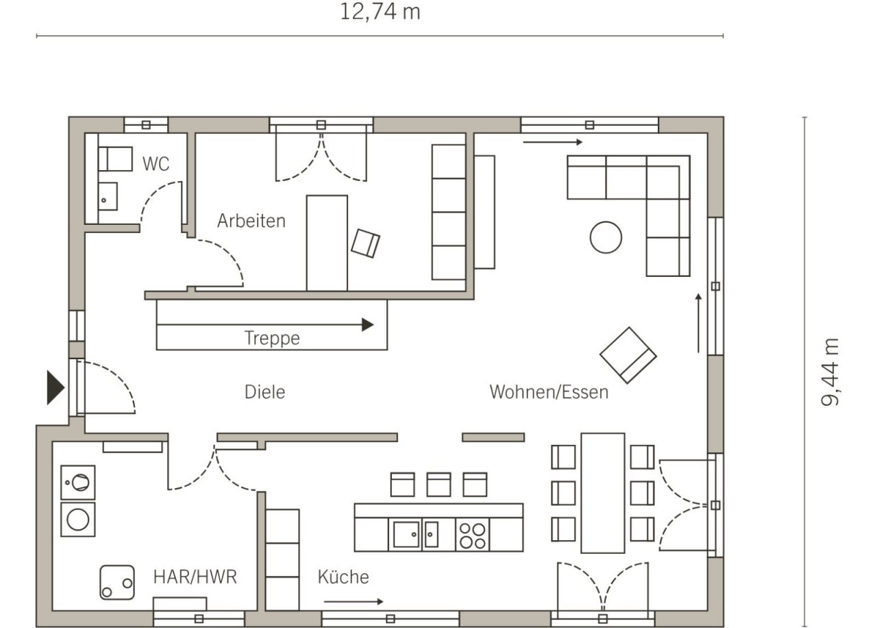 Grundriss Erdgeschoss