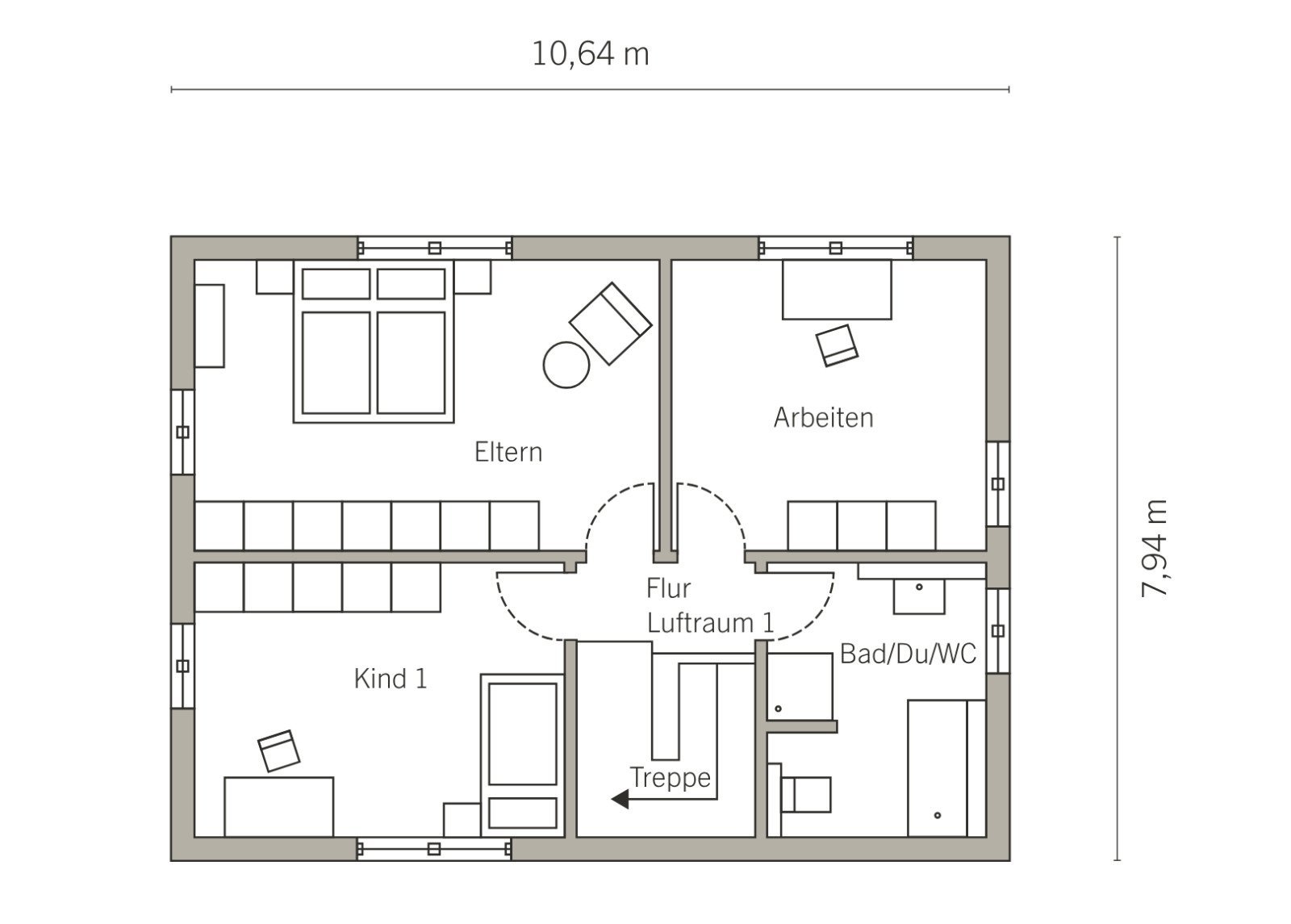 Grundriss Dachgeschoss