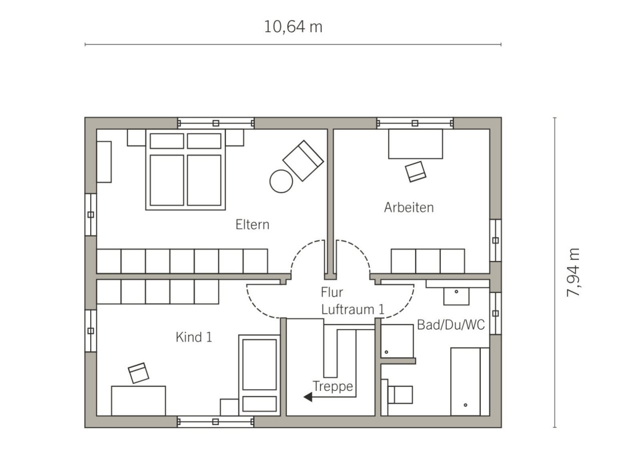 Grundriss Dachgeschoss